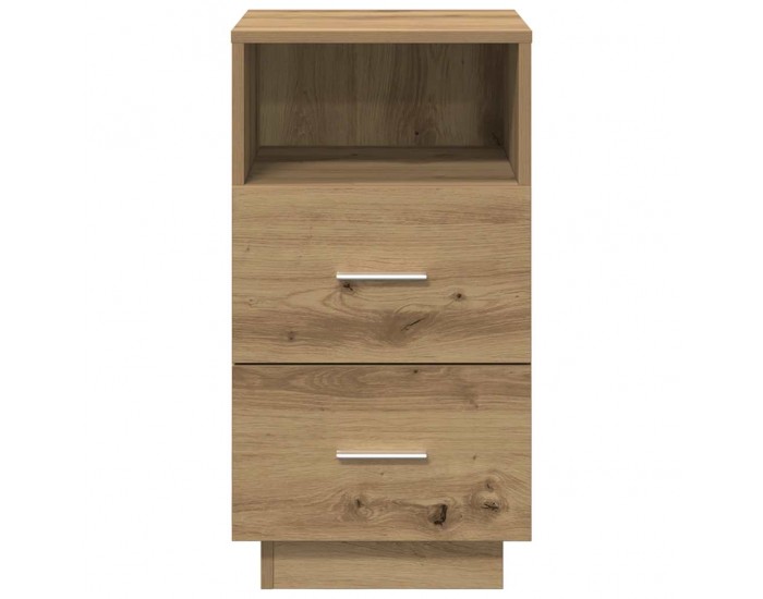 Sonata H Нощно шкафче с 2 чекмеджета, дъб артизан, 36x36x68 см