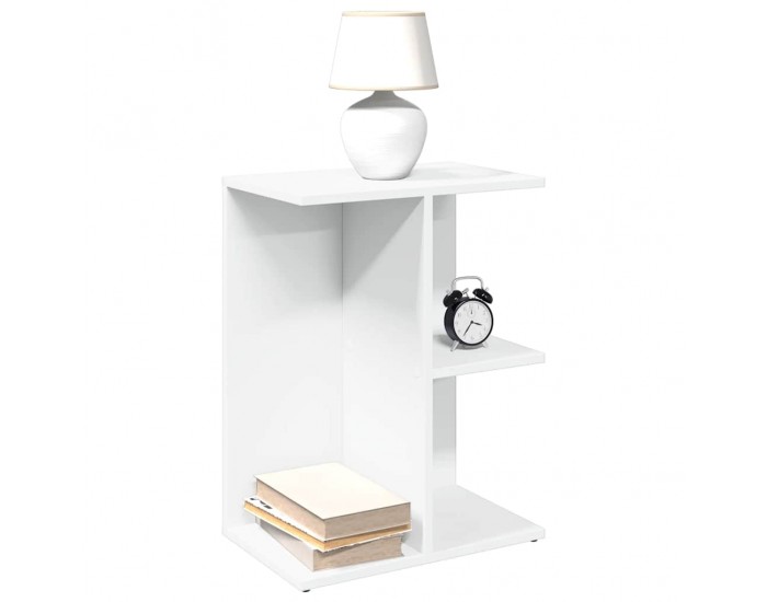 Sonata HL Нощна масичка бяла 46,5x29x61 cm Инженерна дървесина