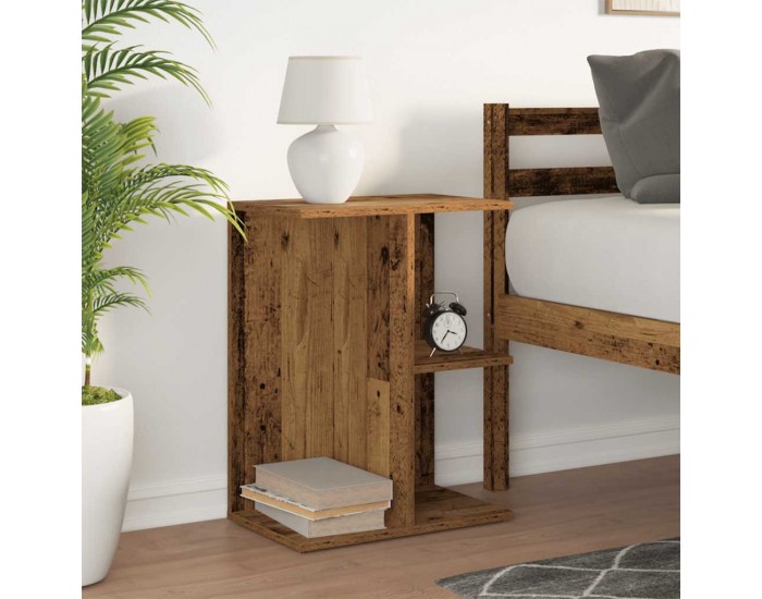 Sonata H Нощна масичка, старо дърво, 46,5x29x61 см, инженерно дърво