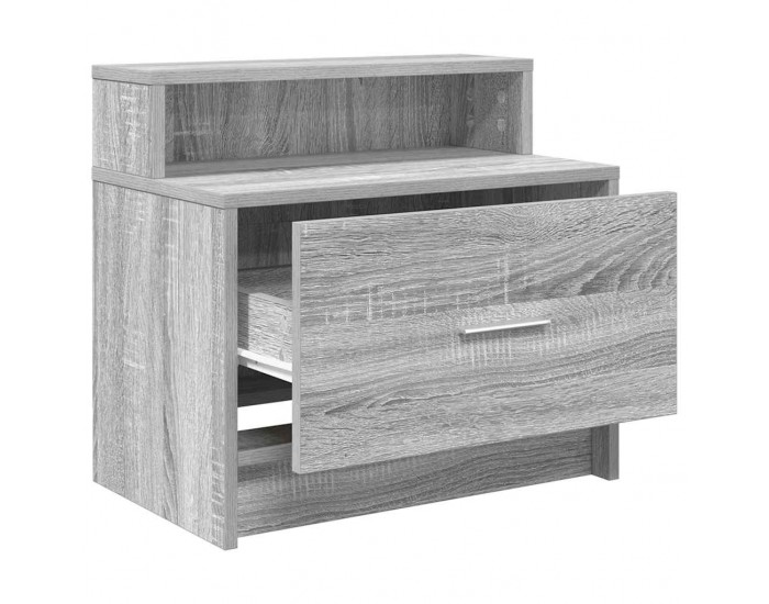 Sonata H Нощно шкафче с чекмедже, сив сонома, 51x31x47 см