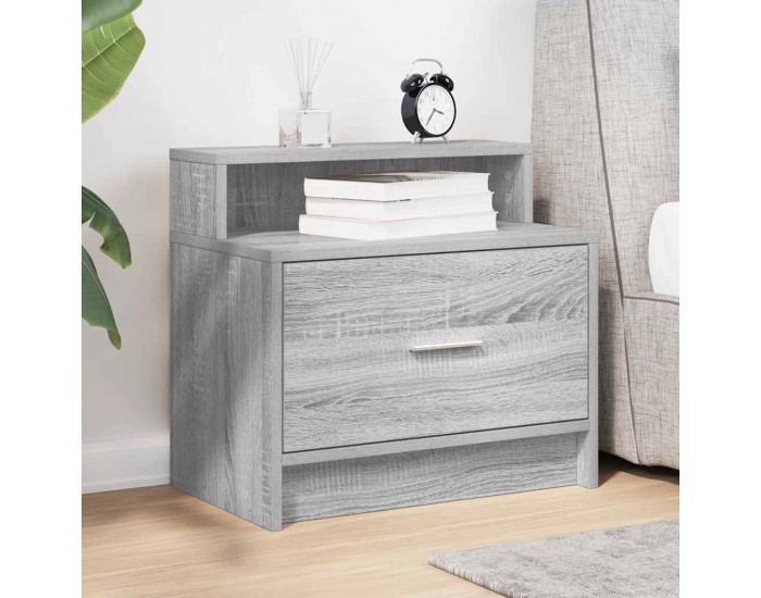 Sonata H Нощно шкафче с чекмедже, сив сонома, 51x31x47 см