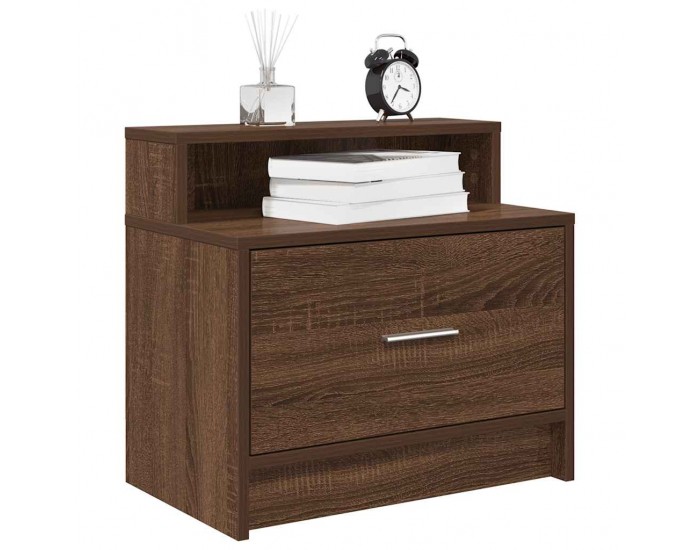 Sonata H Нощно шкафче с чекмедже, кафяв дъб, 51x31x47 см