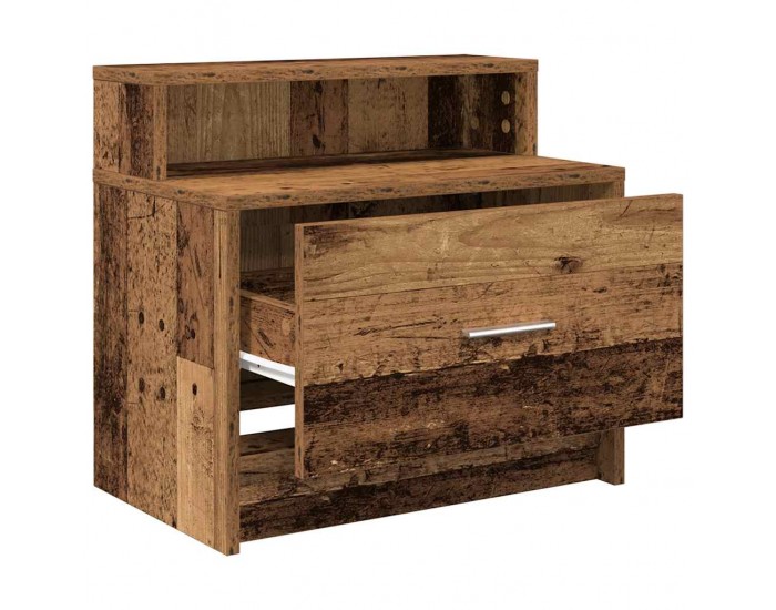 Sonata H Нощно шкафче с чекмедже, старо дърво, 51x31x47 см
