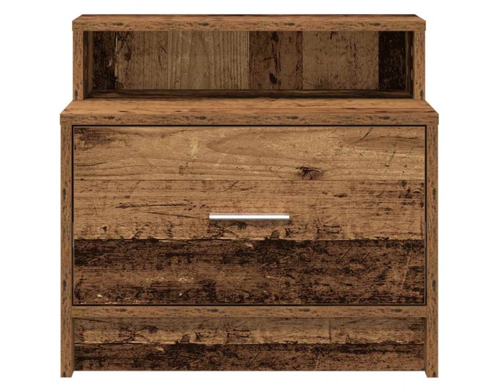 Sonata H Нощно шкафче с чекмедже, старо дърво, 51x31x47 см
