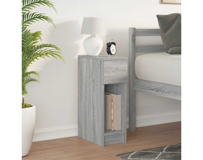 Sonata H Нощно шкафче с чекмедже, сив сонома, 20x36x60 см