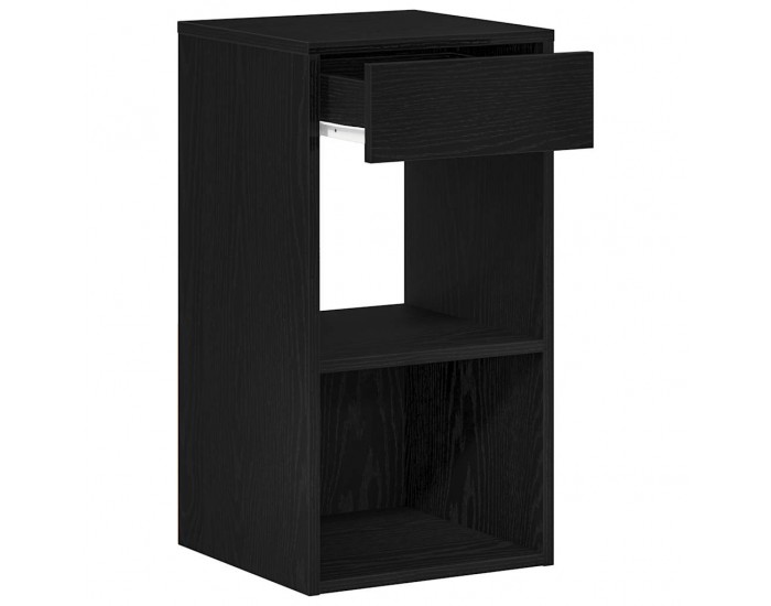Sonata H Нощно шкафче с чекмедже, черен дъб, 35x34x66,5 см