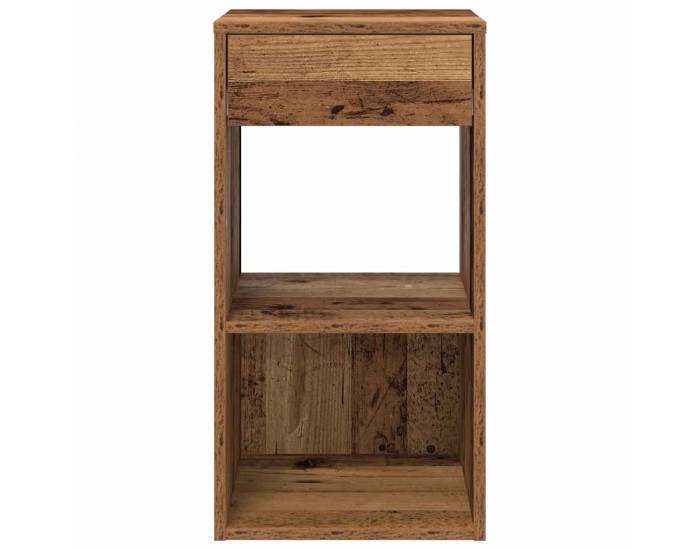 Sonata H Нощни шкафчета с чекмеджета, 2 бр, старо дърво, 35x34x66,5 см