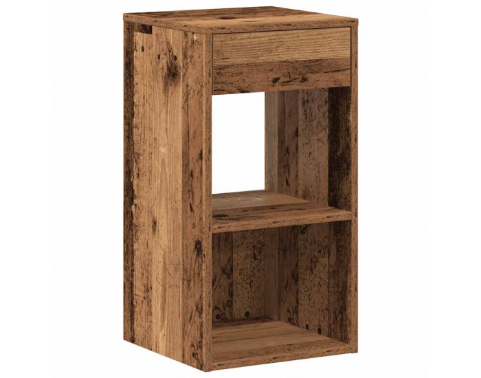 Sonata H Нощни шкафчета с чекмеджета, 2 бр, старо дърво, 35x34x66,5 см