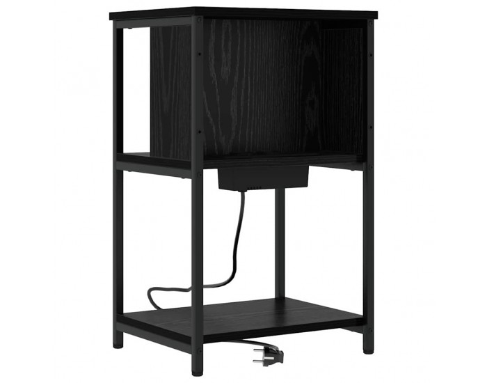 Sonata H Нощен шкаф 2 pcs Черен дъб 38 x 31 x 61 см Инженерно дърво