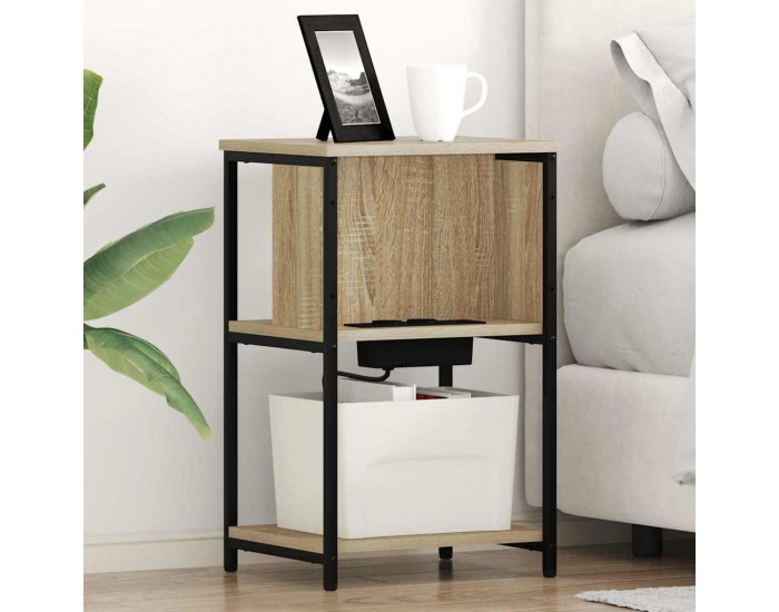 Sonata H Нощен шкаф 2 pcs дъб сонома 38 x 31 x 61 см Инженерно дърво Sonata H Нощен шкаф 2 pcs дъб сонома 38 x 31 x 61 см Инженерно дърво