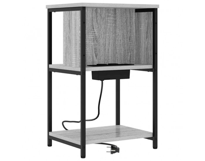 Sonata H Нощен шкаф Сив сонома 38 x 31 x 61 см Инженерно дърво