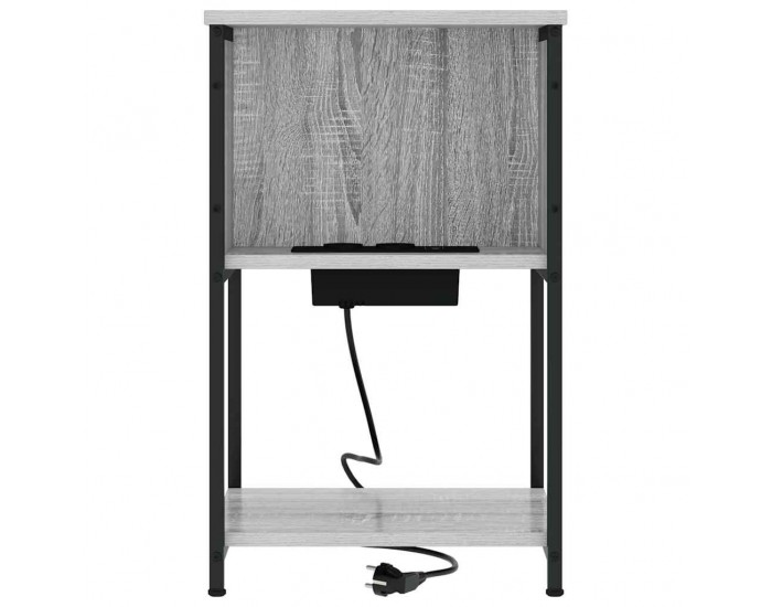 Sonata H Нощен шкаф 2 pcs Сив сонома 38 x 31 x 61 см Инженерно дърво