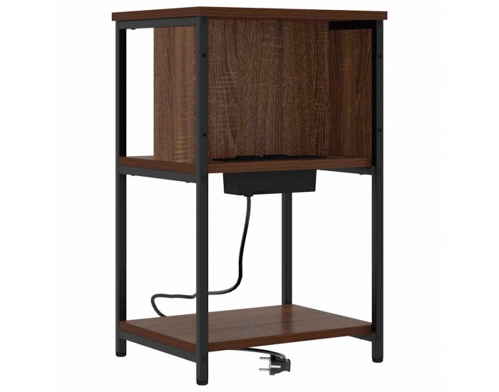 Sonata H Нощен шкаф Кафяв дъб 38 x 31 x 61 см Инженерно дърво