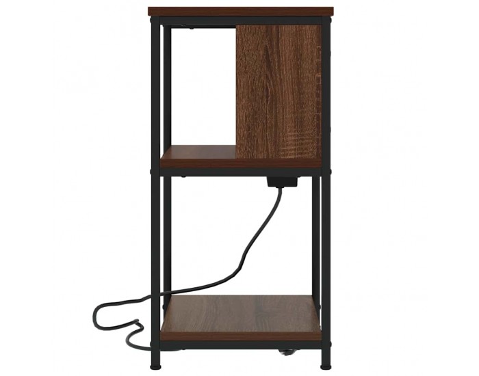 Sonata H Нощен шкаф Кафяв дъб 38 x 31 x 61 см Инженерно дърво