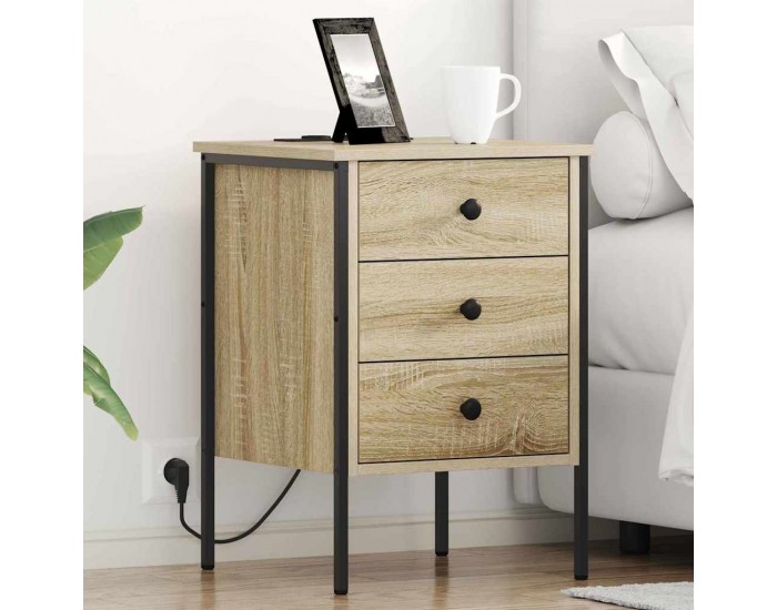 Sonata H Нощен шкаф 2 pcs дъб сонома 42 x 41 x 61 см Инженерно дърво