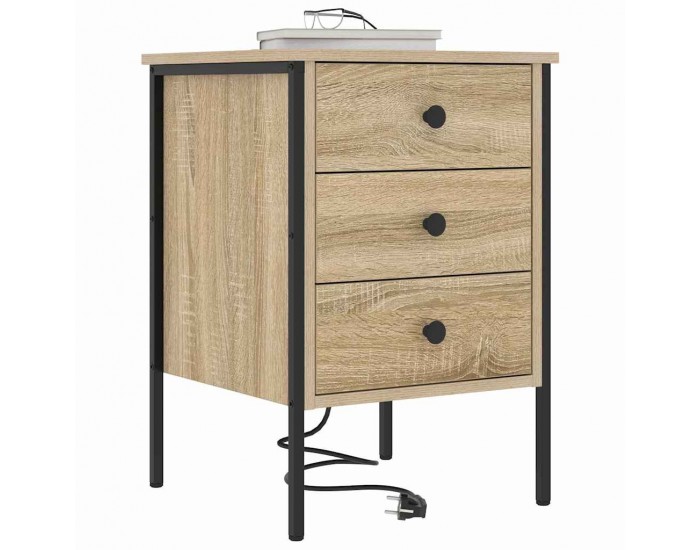 Sonata H Нощен шкаф 2 pcs дъб сонома 42 x 41 x 61 см Инженерно дърво