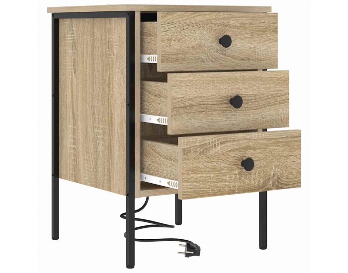 Sonata H Нощен шкаф 2 pcs дъб сонома 42 x 41 x 61 см Инженерно дърво