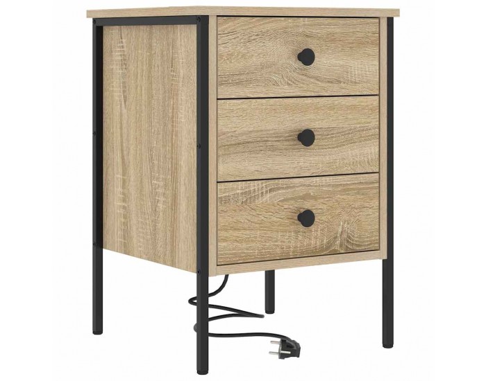 Sonata H Нощен шкаф 2 pcs дъб сонома 42 x 41 x 61 см Инженерно дърво