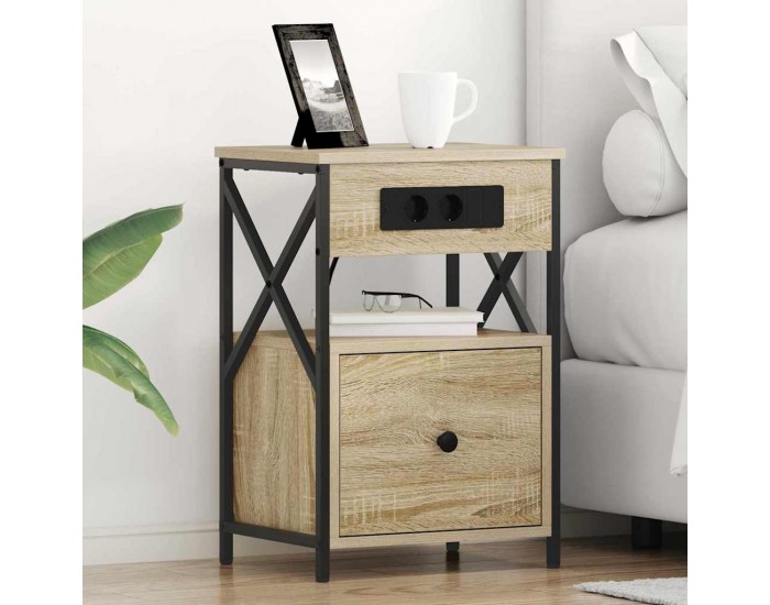 Sonata H Нощен шкаф дъб сонома 40 x 31 x 60 см Инженерно дърво