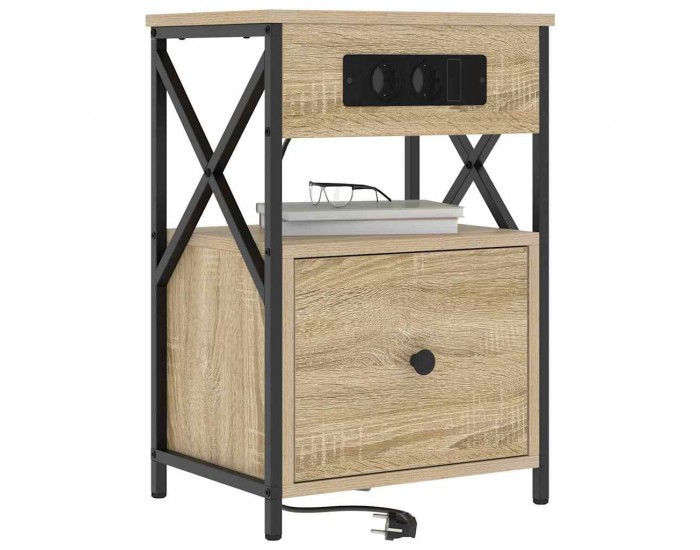 Sonata H Нощен шкаф дъб сонома 40 x 31 x 60 см Инженерно дърво