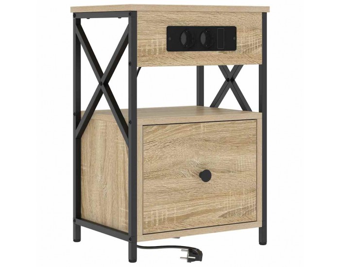 Sonata H Нощен шкаф дъб сонома 40 x 31 x 60 см Инженерно дърво