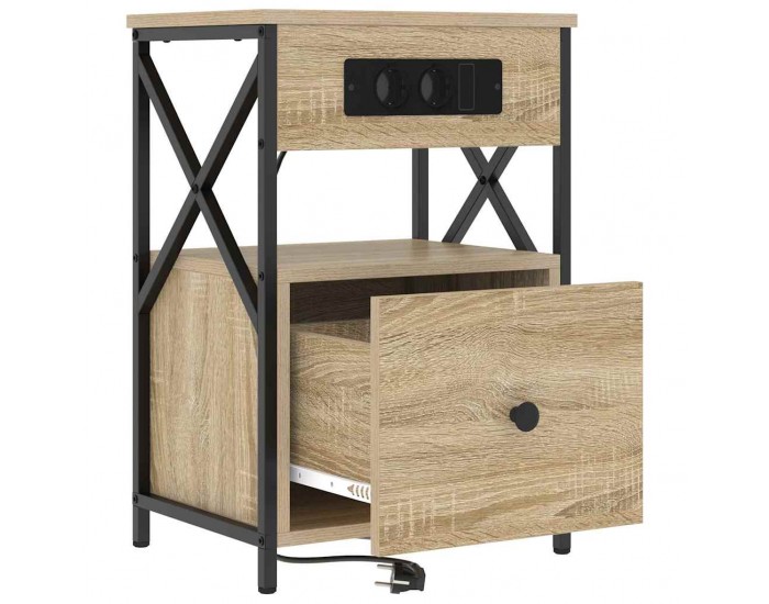 Sonata H Нощен шкаф дъб сонома 40 x 31 x 60 см Инженерно дърво