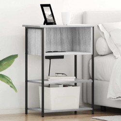 Sonata H Нощен шкаф Сив сонома 55 x 31 x 76 см Инженерно дърво - Нощни шкафчета