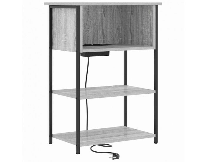 Sonata H Нощен шкаф Сив сонома 55 x 31 x 76 см Инженерно дърво