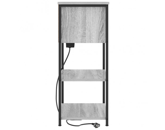 Sonata H Нощен шкаф Сив сонома 55 x 31 x 76 см Инженерно дърво