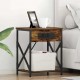 Sonata H Нощно шкафче с зарядна станция Опушен дъб 41 x 31 x 51 см