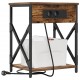 Sonata H Нощно шкафче с зарядна станция Опушен дъб 41 x 31 x 51 см