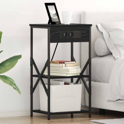 Sonata H Нощен шкаф 2 pcs Черен дъб 41 x 31 x 76 см Инженерно дърво - Нощни шкафчета