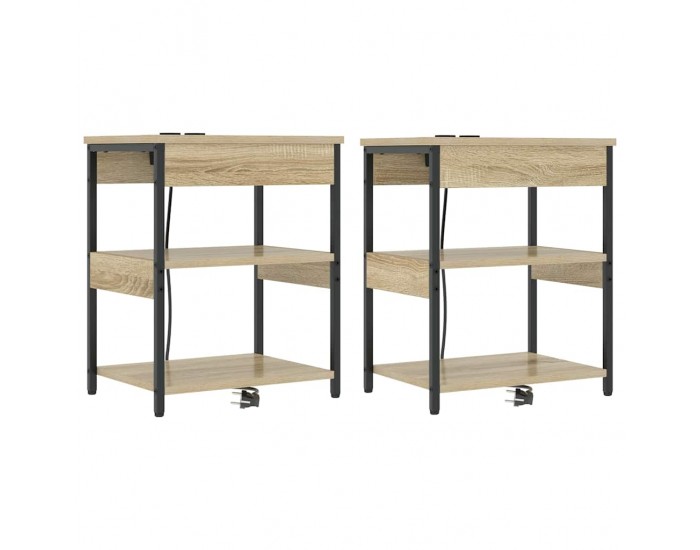 Sonata H Нощен шкаф 2 pcs дъб сонома Инженерно дърво