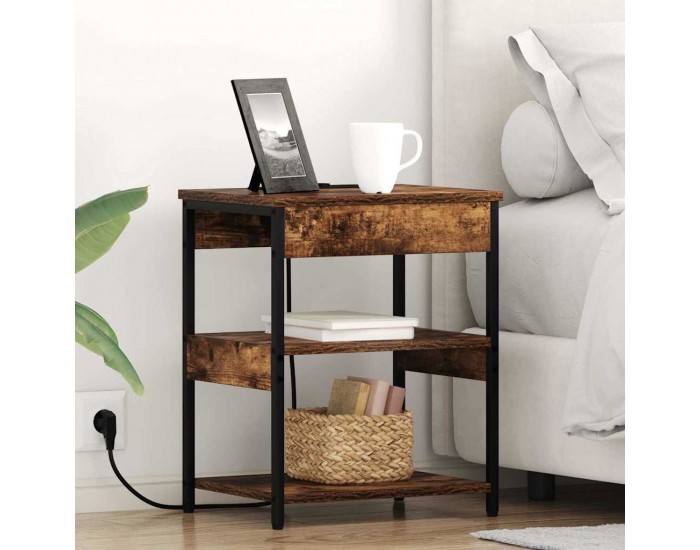 Sonata H Нощен шкаф 2 pcs Опушен дъб Инженерно дърво