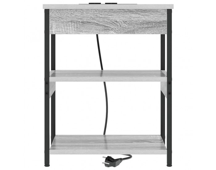 Sonata H Нощен шкаф Сив сонома Инженерно дърво