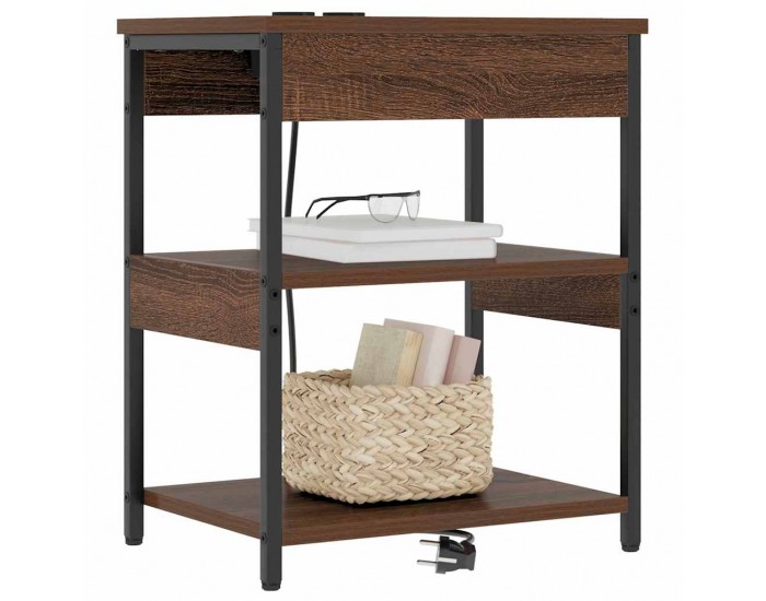 Sonata H Нощен шкаф 2 pcs Кафяв дъб Инженерно дърво