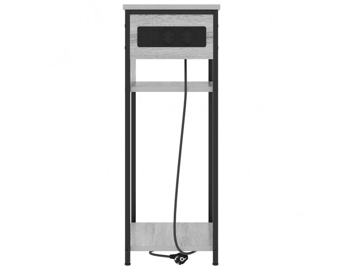 Sonata H Нощен шкаф Сив сонома 41 x 28 x 76 см Инженерно дърво