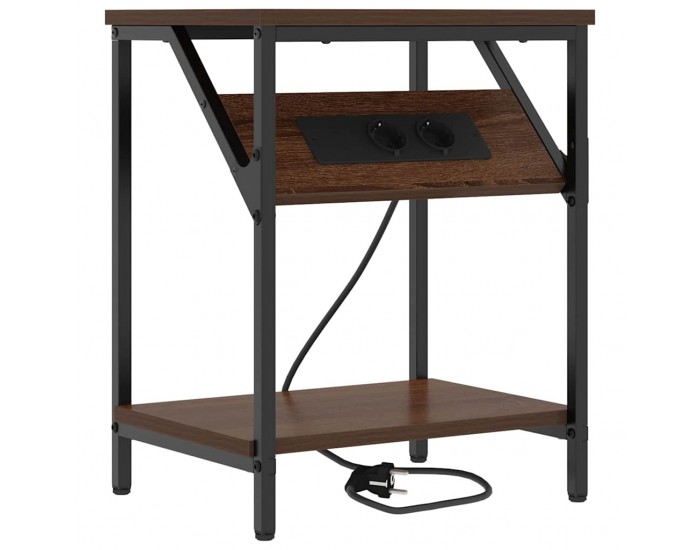 Sonata H Нощно шкафче Кафяв дъб 38 x 30 x 48 см Инженерно дърво