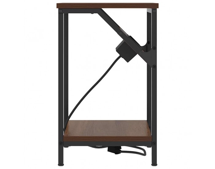 Sonata H Нощно шкафче Кафяв дъб 38 x 30 x 48 см Инженерно дърво