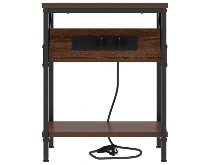 Sonata H Нощно шкафче Кафяв дъб 38 x 30 x 48 см Инженерно дърво