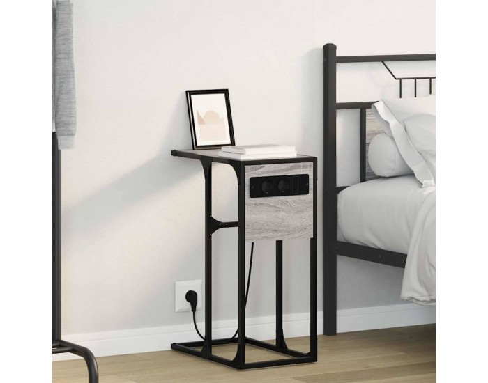 Sonata H Нощно шкафче Сив сонома Инженерно дърво