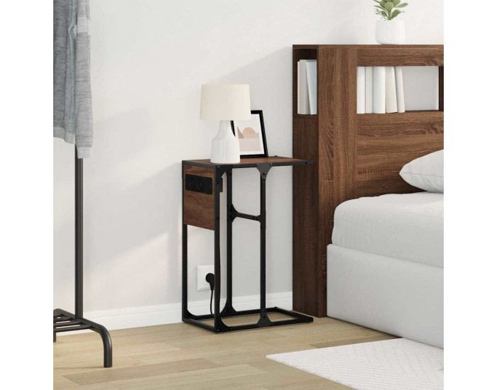 Sonata H Нощно шкафче Кафяв дъб Инженерно дърво