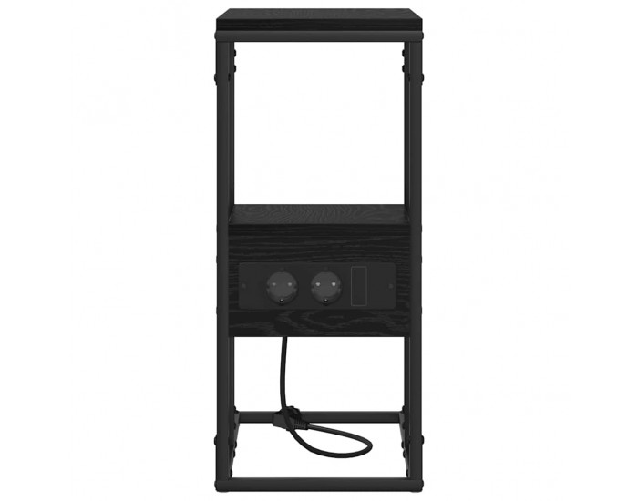 Sonata H Нощен шкаф Черен дъб 41.5 x 26 x 60.5 см Инженерно дърво