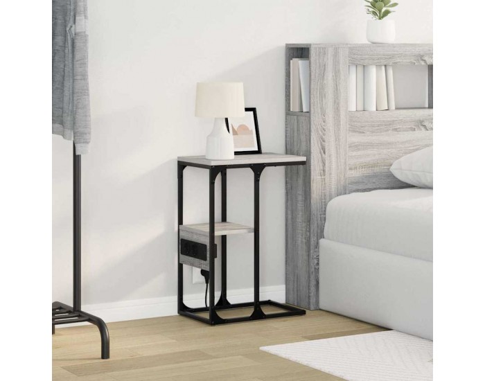 Sonata H Нощен шкаф Сив сонома 41.5 x 26 x 60.5 см Инженерно дърво