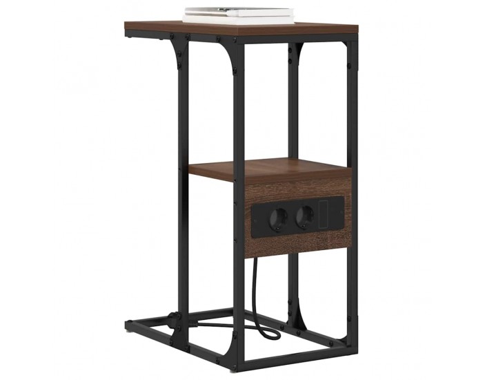 Sonata H Нощен шкаф Кафяв дъб 41.5 x 26 x 60.5 см Инженерно дърво