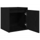 Sonata H Нощно шкафче за стенен монтаж, черно, 38x34x40 см