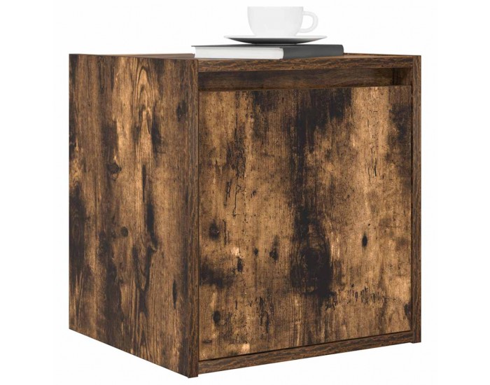 Sonata H Нощно шкафче за стенен монтаж, опушен дъб, 38x34x40 см