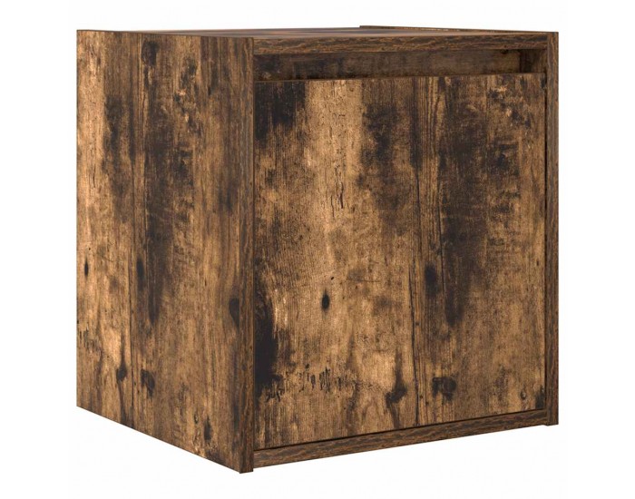 Sonata H Нощно шкафче за стенен монтаж, опушен дъб, 38x34x40 см