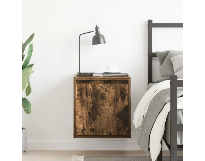 Sonata H Нощно шкафче за стенен монтаж, опушен дъб, 38x34x40 см