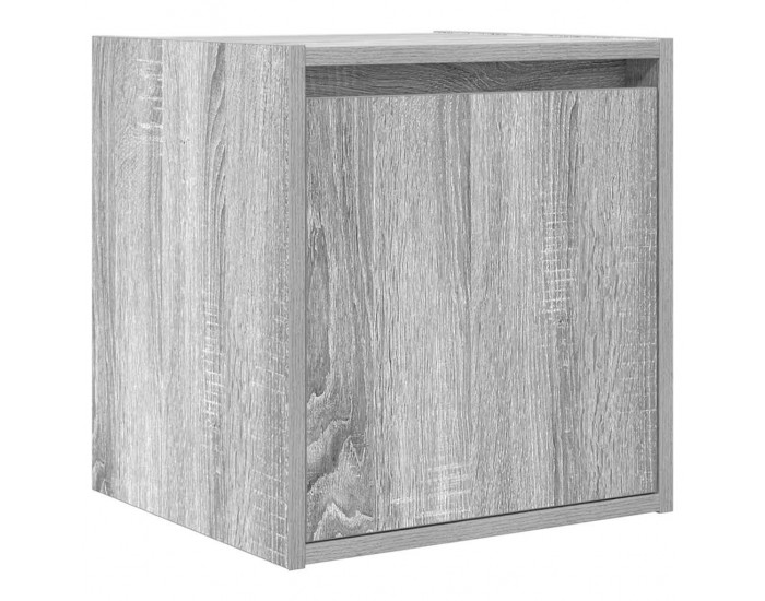 Sonata H Нощни шкафчета за стенен монтаж, 2 бр, сив сонома, 38x34x40 см